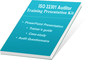 ISO 22301 auditor training ppt